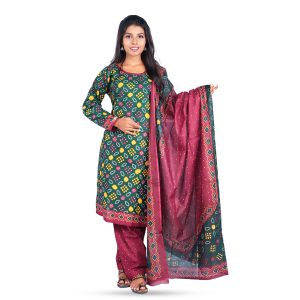 3PIECE BADNI PRINTED PATIALA SET WITH DOPATTA