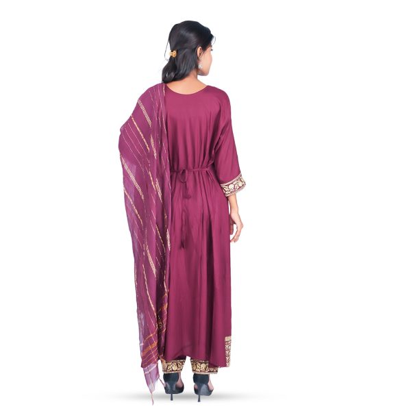 Rich Maroon Kurta - Image 2