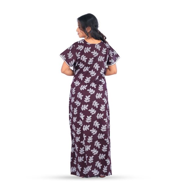 A-LINE NIGHTY BROWN PRINTED - Image 3