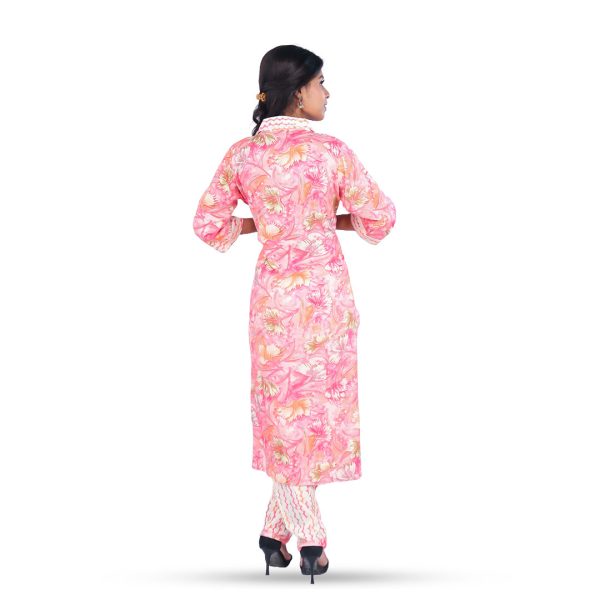 Chic Floral Co-Ord Set for Effortless kurta - Image 3