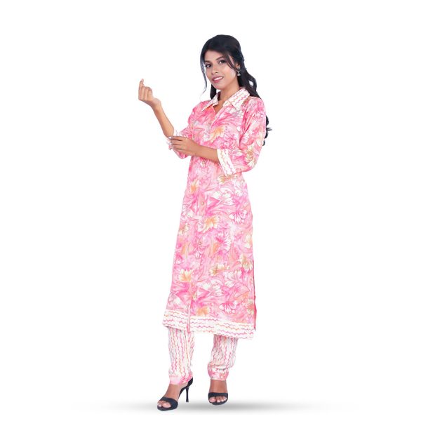 Chic Floral Co-Ord Set for Effortless kurta - Image 2